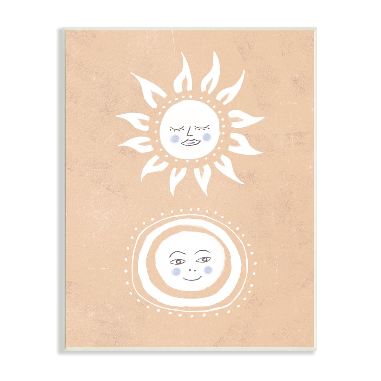 Stupell Industries Rising Sun and Moon Children's Boho Chic Sky Wall Plaque